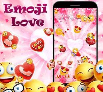 3D Emoji Valentine Love Launcher screenshot 1