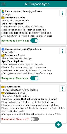 Sync & Comparison - Drive, Dropbox and OneDrive screenshot 1