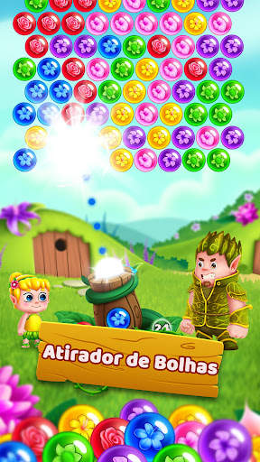 Bubble Shooter-Jogos de Flores screenshot 1