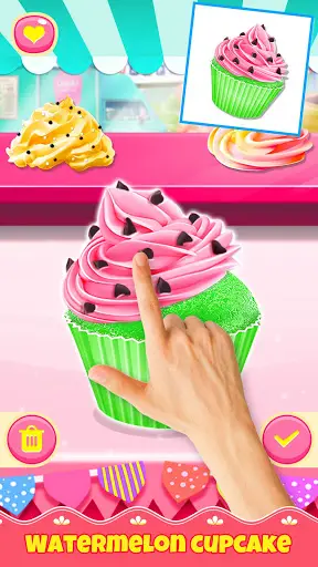 Cupcake Games Food Cooking скриншот 1