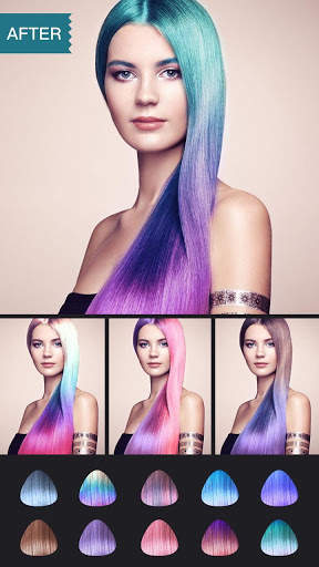 Color Hairstyles For Men & Women : Photo Editor screenshot 7