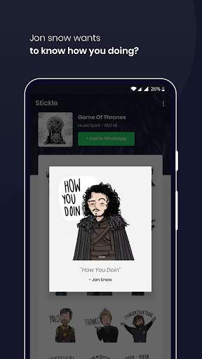 Stickle - Game of Thrones WASticker App screenshot 2