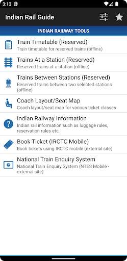 Indian Rail Guide screenshot 1