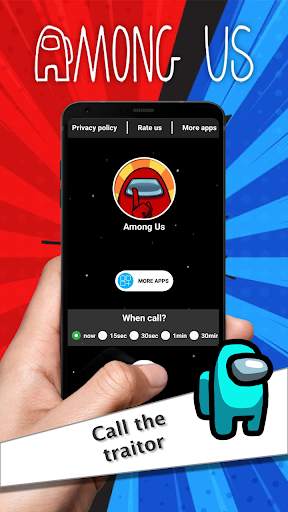 ❗Fake call Among us impostor ❗ screenshot 3