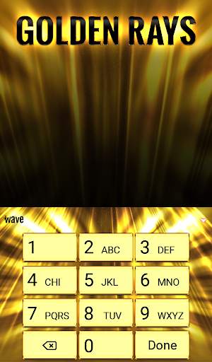 Golden Rays Animated Keyboard screenshot 5