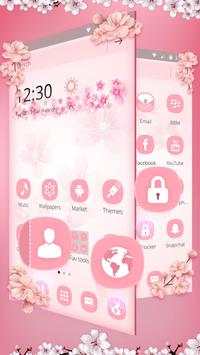 Pink Flowers Launcher screenshot 3