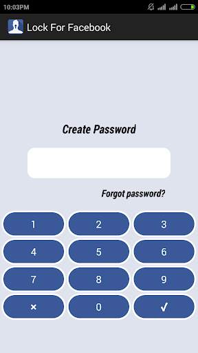 Lock For Facebook screenshot 1