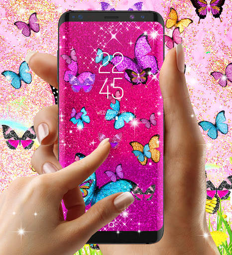 Glitter butterfly wallpapers screenshot 6