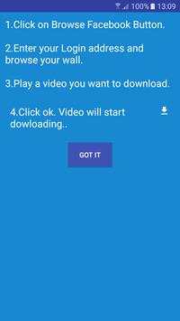Video Downloader for Facebook screenshot 1