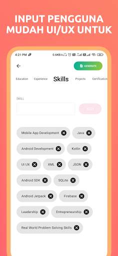 ResumeX: cv pembuat resume screenshot 8