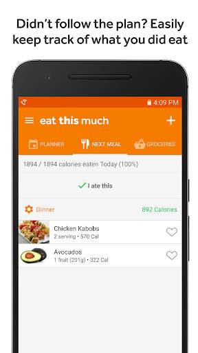 Eat This Much - Meal Planner screenshot 5