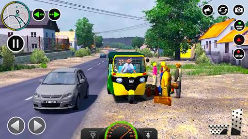 US Tuk Tuk Auto Rickshaw Games screenshot 2