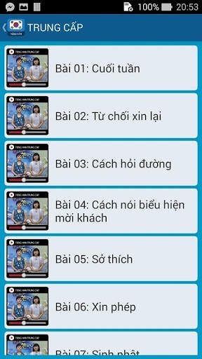 Hoc tieng han - Learn Korean screenshot 8