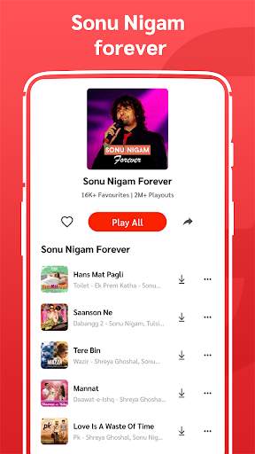 Sonu Nigam songs, Bhajan, Romantic, Superhits song screenshot 2