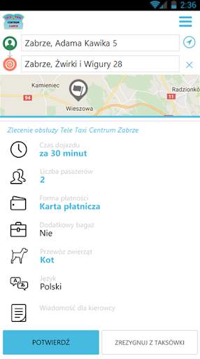 Tele Taxi Centrum Zabrze screenshot 3