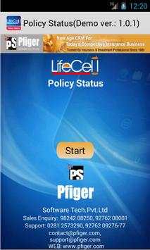LIC ONLINE POLICY STATUS PFIGE screenshot 1