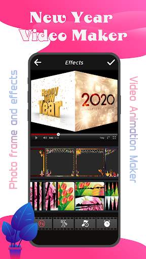 Happy New Year Photo Video Maker 2020 screenshot 2