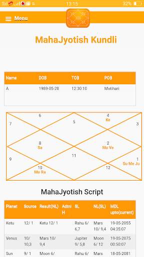 MahaJyotish Kundli screenshot 5