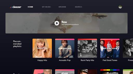 Deezer na Android TV screenshot 1