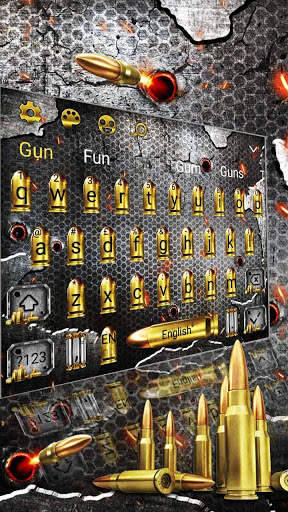 Cool Gunnery Bullet Keyboard screenshot 2