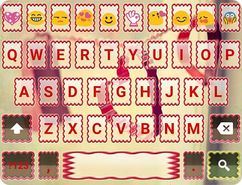 Hanging Love Emoji Keyboard screenshot 6