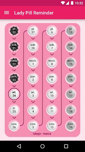 Lady Pill Reminder screenshot 1