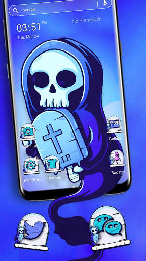 Skull RIP Theme Launcher Theme screenshot 1