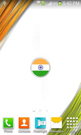 Indian Animated Flag Wallpaper screenshot 1