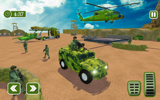 Army Car Transporter 2019 : Airplane Pilot Games screenshot 2