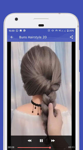 Buns Hairstyle - Video Step By Step Offline screenshot 8
