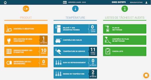 Octopus HACCP screenshot 2