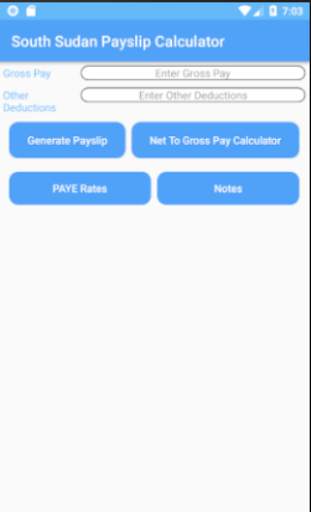 South Sudan Payslip Calculator screenshot 1