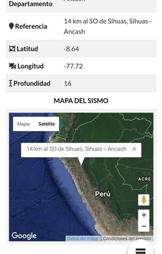 Ultimo Sismo screenshot 2