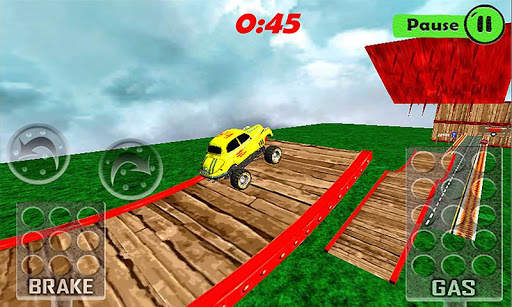 Impossible car escape 3d stunts Speed Racing mania screenshot 4