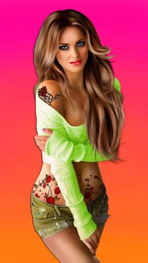Sexy virtual girl pocket edition screenshot 1