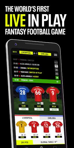 FANSLIDE Live Fantasy Football screenshot 1