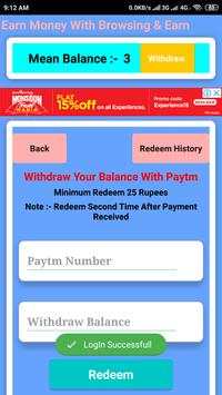 Browsing And Earn screenshot 1