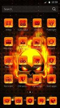 Fire Skull Theme screenshot 1