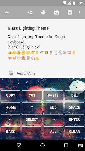 Glass Lighting Emoji Keyboard screenshot 3