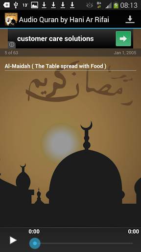 Audio Quran by Hani Ar Rifai screenshot 2