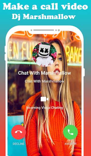 fake call and chat live from Marshmello Prank screenshot 2