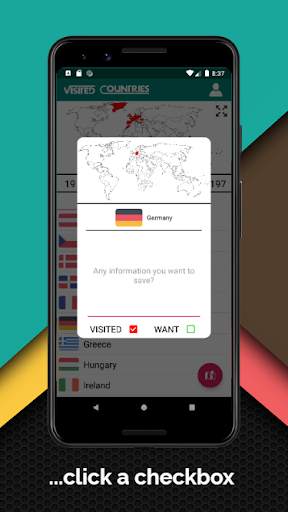 Visited Countries screenshot 3