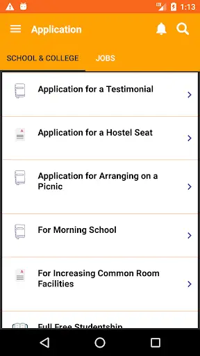 Application Writing 5 تصوير الشاشة