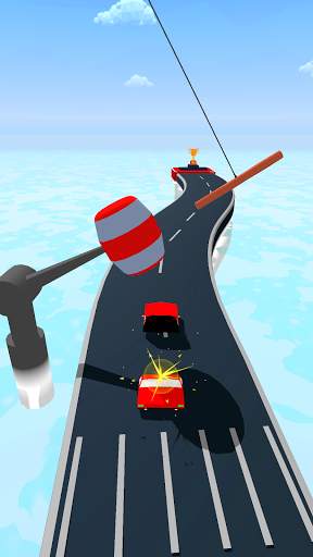 Blocky Car Rush 3D - Pixel Car Smash Race 3 تصوير الشاشة