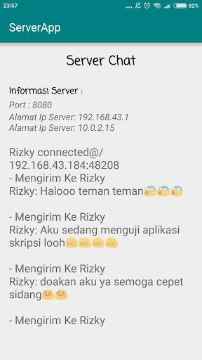 Server App ( Client - Server Chat ) screenshot 2