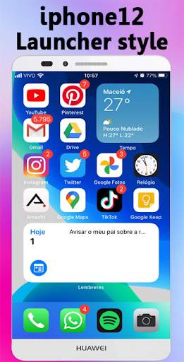 Phone 12 Launcher, OS 14 iLauncher, Control Center screenshot 1