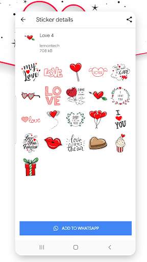 love stickers for whatsapp 2020 (WAStickerApps) WA screenshot 7