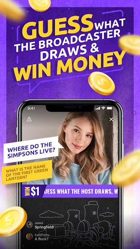 Guess the Word for Real Money - U LIVE Trivia स्क्रीनशॉट 1