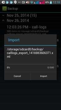 Backup Contact/Sms/Call Logs screenshot 7