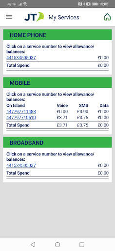 JT My Account screenshot 1